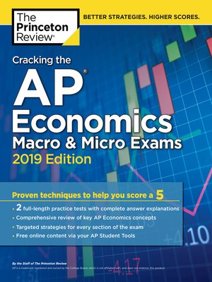 cover image of Cracking the AP Economics Macro & Micro Exams, 2019 Edition